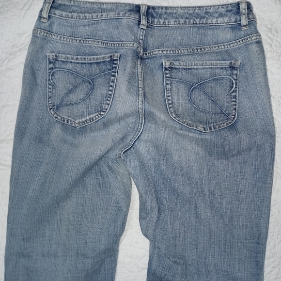 CHICO'S PLATINUM DENIM SLIM LEG ULTIMATE FIT WOMEN LIGHT BLUE SIZE 12 (2) SHORT - Picture 6 of 15
